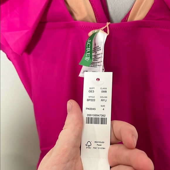 J. Crew Pink One Piece Swimsuit 4 - Picture 5 of 5